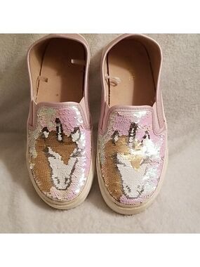 PLACE SNEAKERS WITH UNICORN SEQUINS SZ 2
